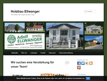 Tablet Screenshot of holzbau-ellwanger.de
